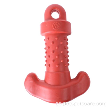 El material de TPR juega los juguetes rojos del perro flotante de la aguamarina
